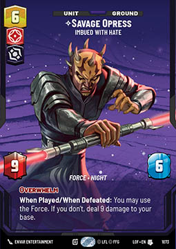 Savage Opress, Imbued With Hate (V.4)