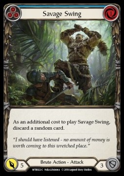 Savage Swing (Blue) (Rainbow Foil)