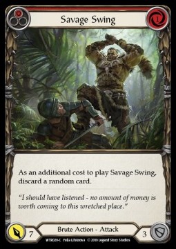 Savage Swing (Red) (Rainbow Foil)