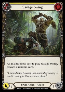 Savage Swing (Yellow) (Rainbow Foil)