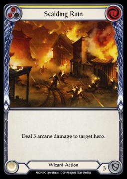 Scalding Rain (Yellow) (Rainbow Foil)