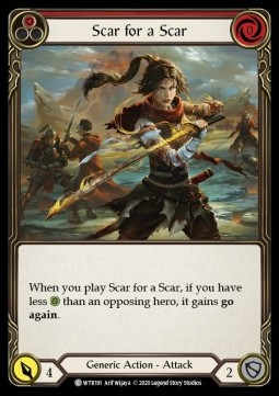 Scar for a Scar (Red) (Rainbow Foil)