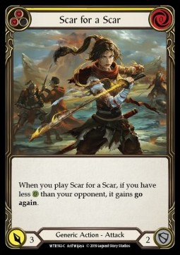 Scar for a Scar (Yellow) (Regular)