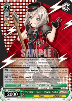 "Scarlet Soul" Moca Aoba (V.2 - Super Rare)