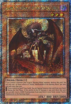 Scarm, Malebranche of the Burning Abyss (V.2 - Quarter Century Secret Rare)