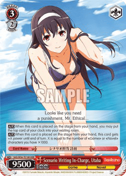 Scenario Writing In-Charge, Utaha (V.2 - Triple Rare)