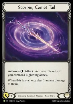 Scorpio, Comet Tail (Cold Foil)