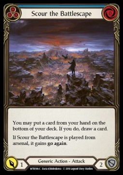 Scour the Battlescape (Blue) (Rainbow Foil)