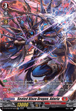 Sealed Blaze Dragon, Adarla [D Format] (V.2 - Special Parallel)