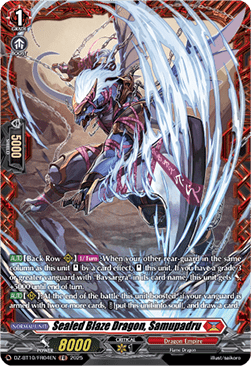 Sealed Blaze Dragon, Samupadru [D-Format] (V.2 - Frame Rare)