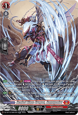 Sealed Blaze Dragon, Samupadru [D-Format] (V.3 - Silver Rare)