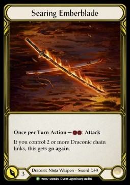 Searing Emberblade (Cold Foil Golden)