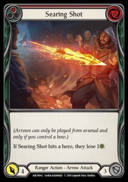 Searing Shot (Red) (Rainbow Foil)