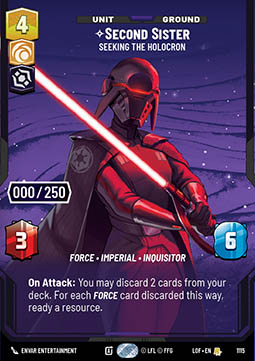 Second Sister, Seeking the Holocron (V.5)