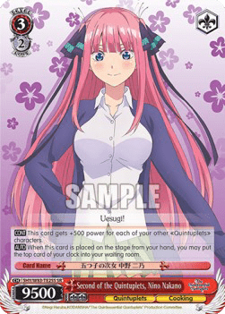 Second of the Quintuplets, Nino Nakano (V.2 - Super Rare)