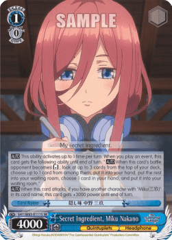 Secret Ingredient, Miku Nakano (V.2 - Super Rare)
