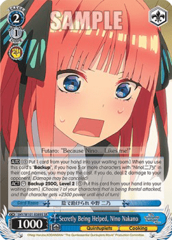 Secretly Being Helped, Nino Nakano (V.2 - Super Rare)