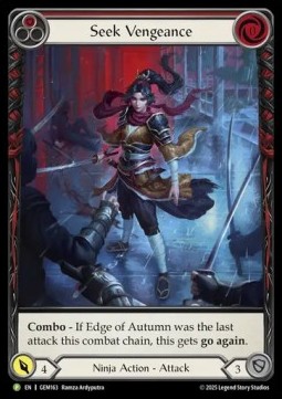 Seek Vengeance (Red) (Extended Art Rainbow Foil)