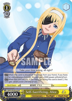 Self-Sacrificing, Alice (V.2 - Super Rare)