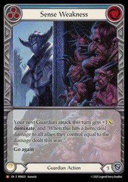 Sense Weakness (Extended Art Rainbow Foil)