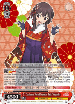 "Sentiments Toward Explosion Magic" Megumin (V.1 - Double Rare)