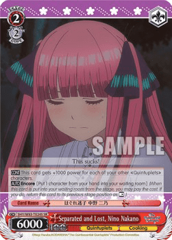 Separated and Lost, Nino Nakano (V.2 - Super Rare)