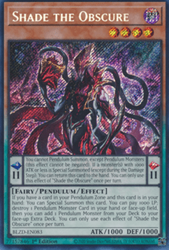 Shade the Obscure (V.1 - Secret Rare)