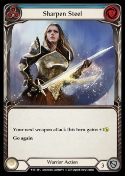 Sharpen Steel (Blue) (Rainbow Foil)