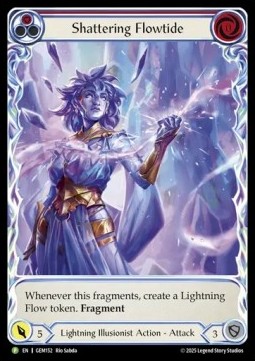 Shattering Flowtide (Red) (Extended Art Rainbow Foil)
