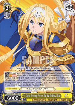 Shout Echoing Across the Battlefield, Alice (V.2 - Super Rare)