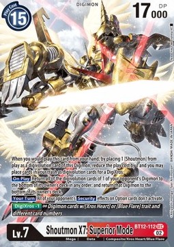 Shoutmon X7: Superior Mode (BT12-112) (V.2)