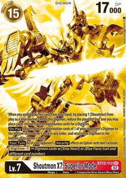 Shoutmon X7: Superior Mode (BT12-112) (V.3)
