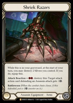 Shriek Razors (Cold Foil)