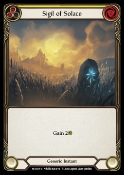 Sigil of Solace (Yellow) (Rainbow Foil)