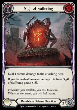 Sigil of Suffering (Red) (Rainbow Foil)