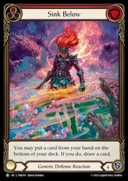 Sink Below (Red) (Extended Art Rainbow Foil)