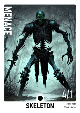 Skeleton Token (B 4/1 Menace) // Clue Token