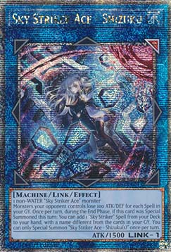Sky Striker Ace - Shizuku (V.6 - Quarter Century Secret Rare)
