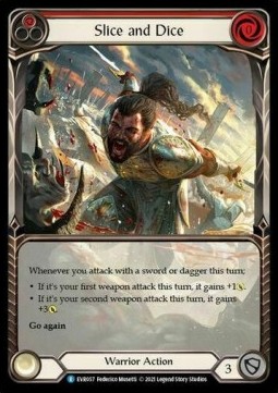 Slice and Dice (Red) (Extended Art Rainbow Foil)