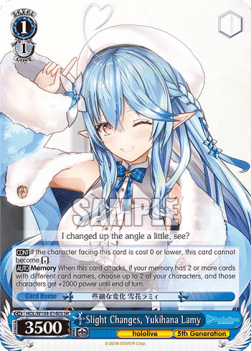 Slight Changes, Yukihana Lamy (V.2 - Super Rare)