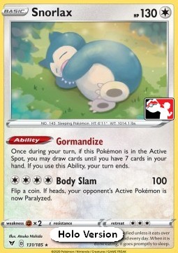 Snorlax  (PPS1 VIV 131)