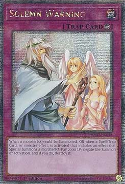 Solemn Warning (V.5 - Quarter Century Secret Rare)