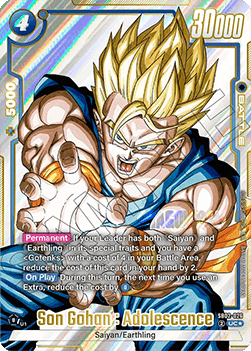 Son Gohan : Adolescence (SB02-026) [Fusion World] (V.2 - Alternate Art)