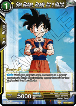 Son Gohan, Ready for a Match