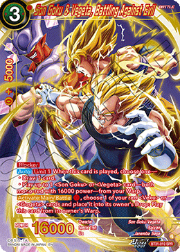 Son Goku & Vegeta, Battling Against Evil (V.2 - Alternate Art)