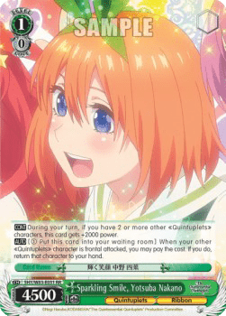 Sparkling Smile, Yotsuba Nakano (V.1 - Double Rare)