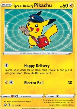 Special Delivery Pikachu  (SWSH 074)