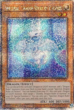 Spectral, Dragon Ruler of Flickers (V.2 - Quarter Century Secret Rare)