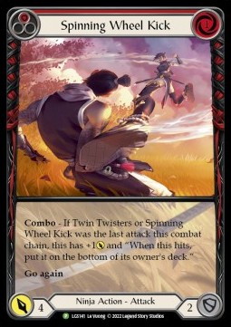Spinning Wheel Kick (Red) (Extended Art Rainbow Foil)