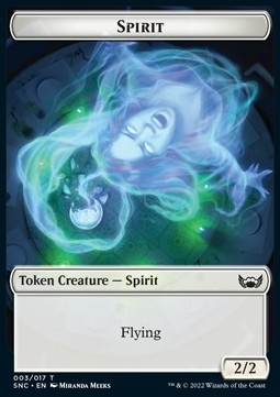 Spirit Token (W 2/2) // Treasure Token (V.1)